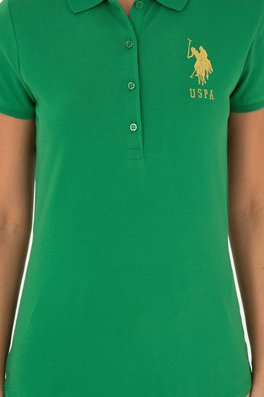 Женская зеленая базовая футболка Неожиданная скидка в корзине - U.s. polo assn фото 6