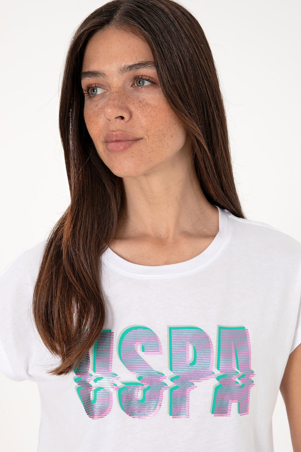 Kad_n Beyaz Ti__rt Sepette S_rpriz _ndirim - U.s. polo assn фото 2