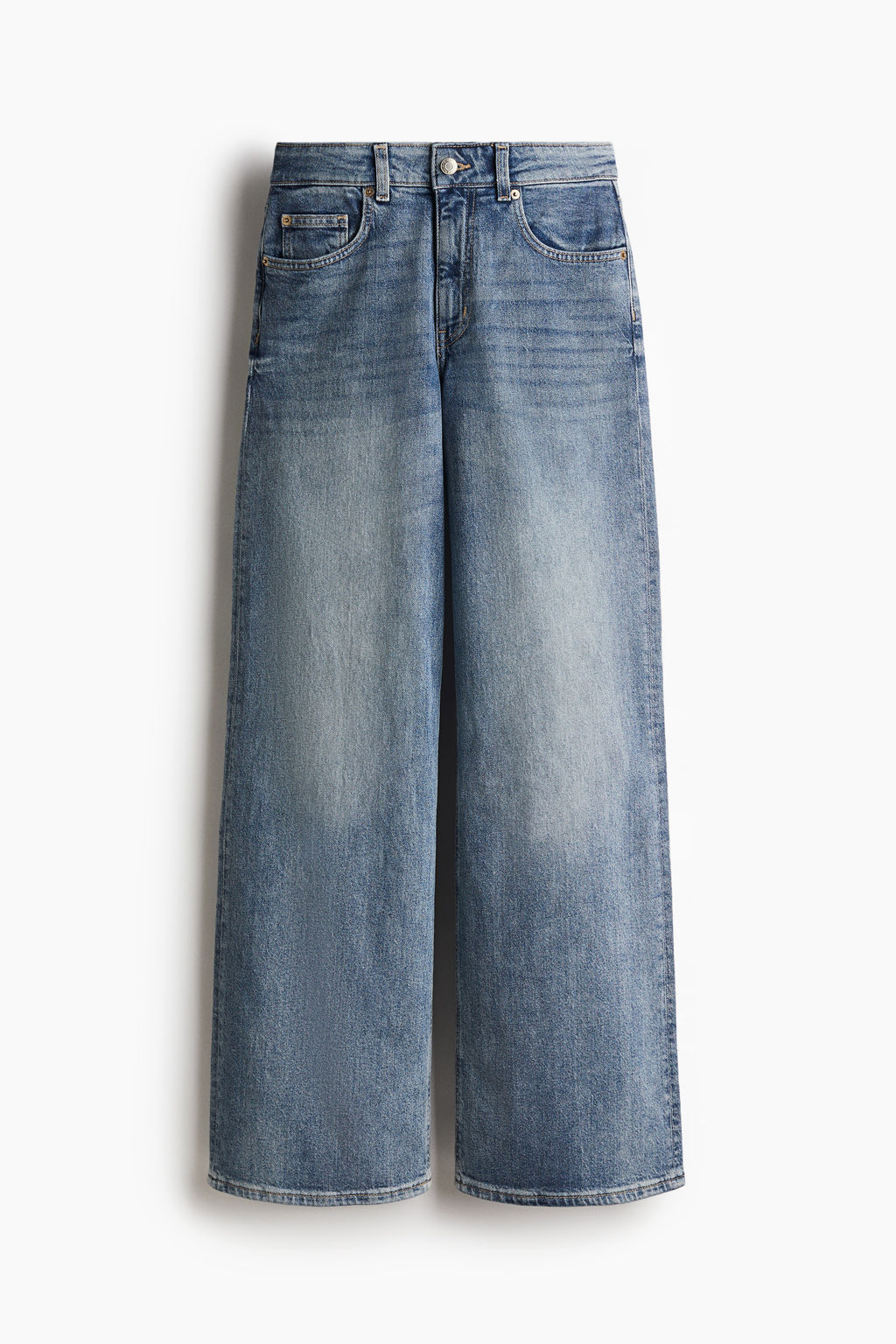Wide High Waist Jeans - H&m фото 3