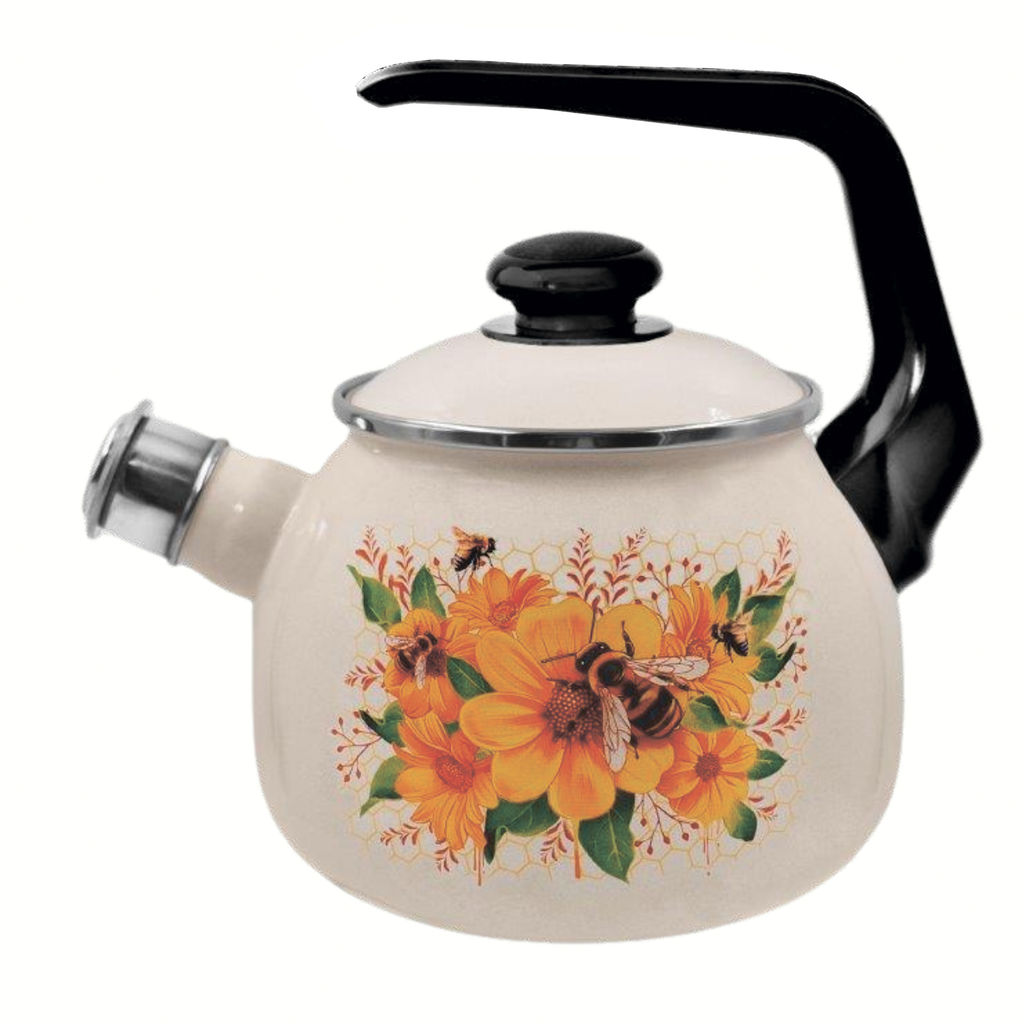 Чайник для плиты 2,5 л. (Цветочный мед) (С-2711АП/4ЖмРч)