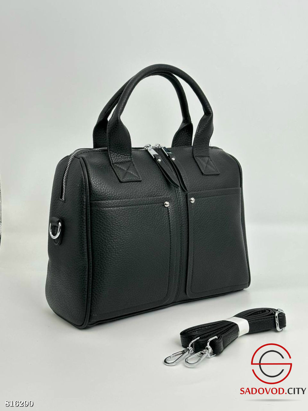 Сумка из кожи с доп.ремнем - Bruno фото 5