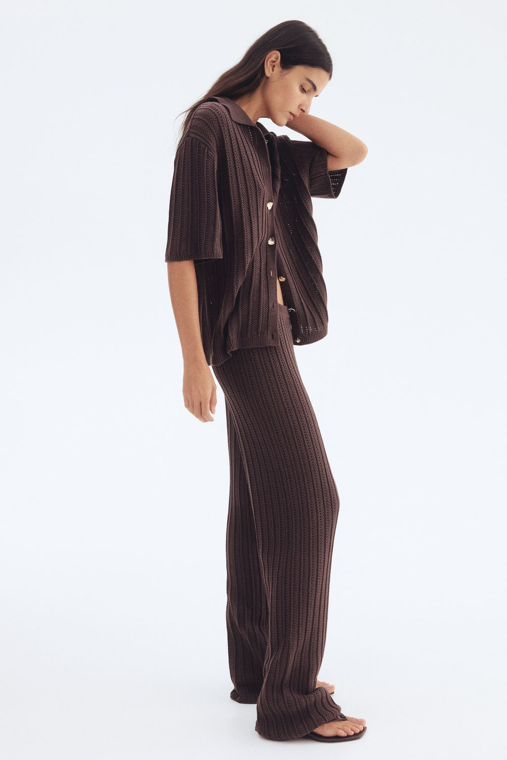 Pantal?n efecto crochet - H&m фото 4