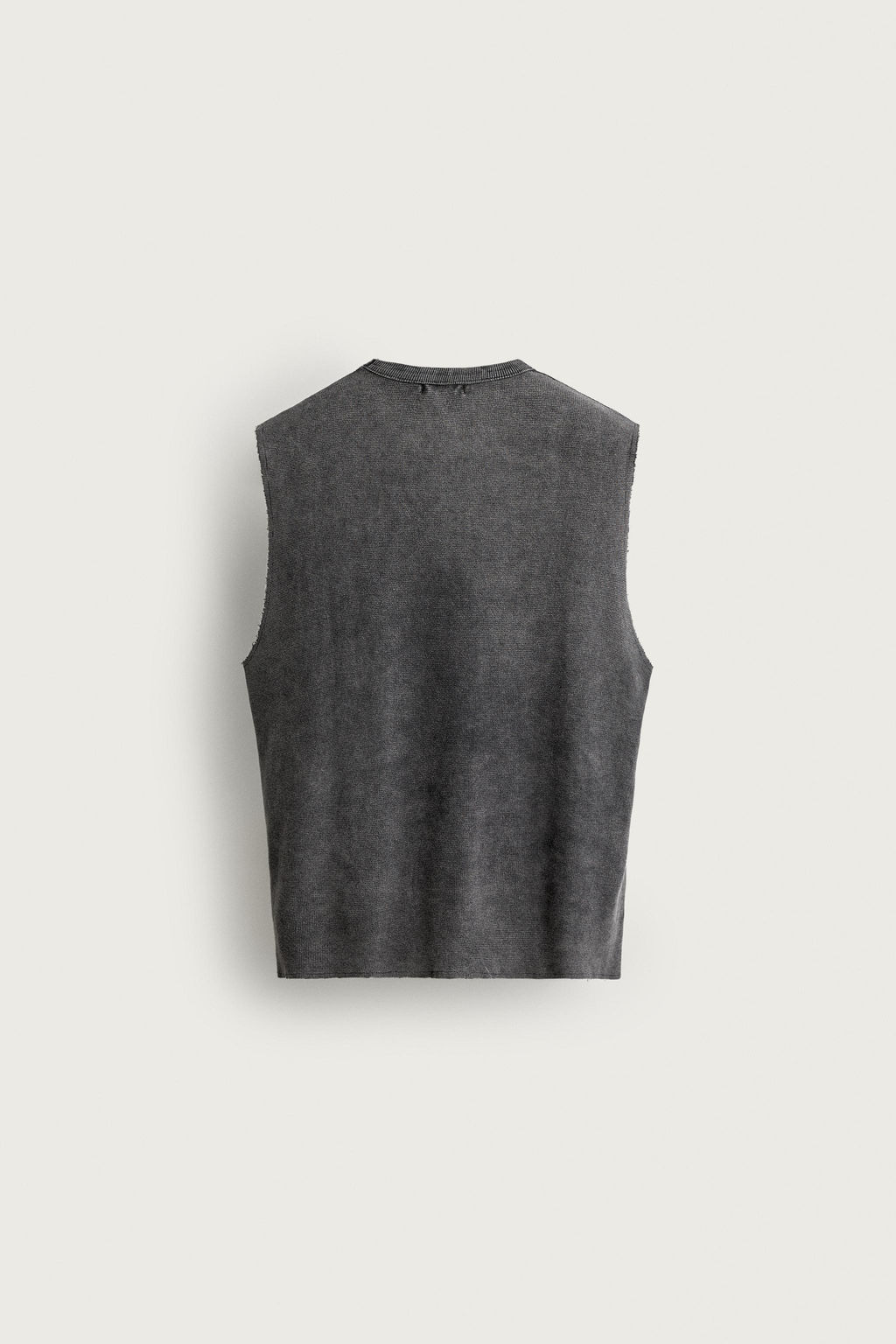 CAMISETA TANK PUNTO LAVADO ESTAMPADO / Negro - Zara фото 8