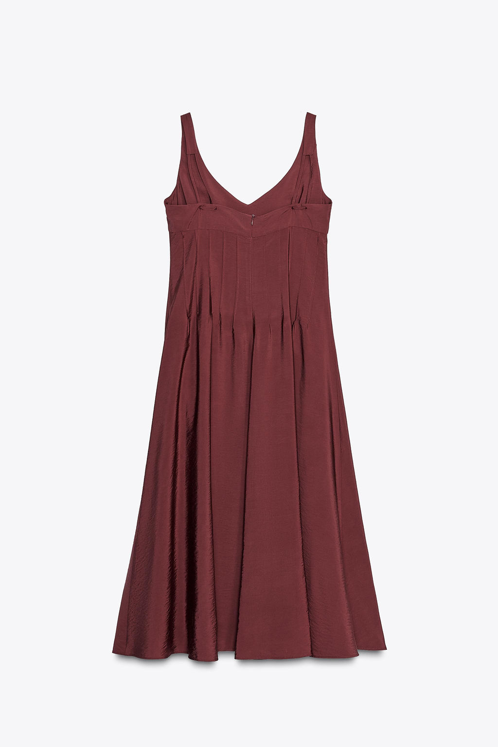 DRAWSTRING MIDI DRESS - Zara фото 13