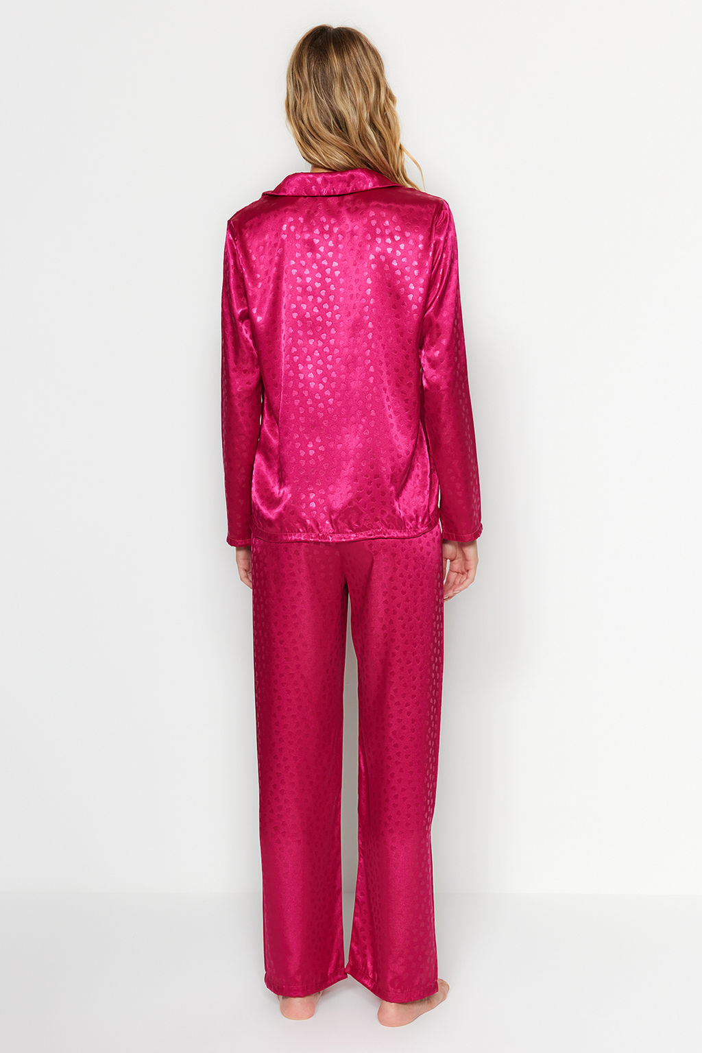 Beyaz Zebra Desenli Saten Dokuma Pijama Tak?m? THMAW24PT00001 - Trendyolmilla фото 22