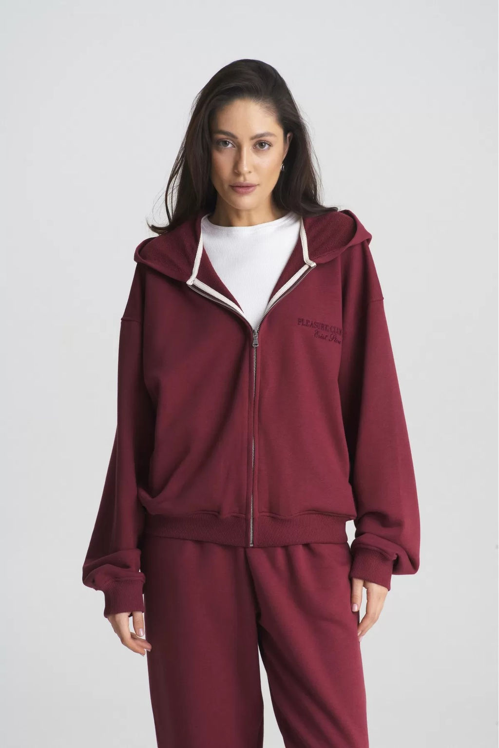 Худи ZIP Wine
