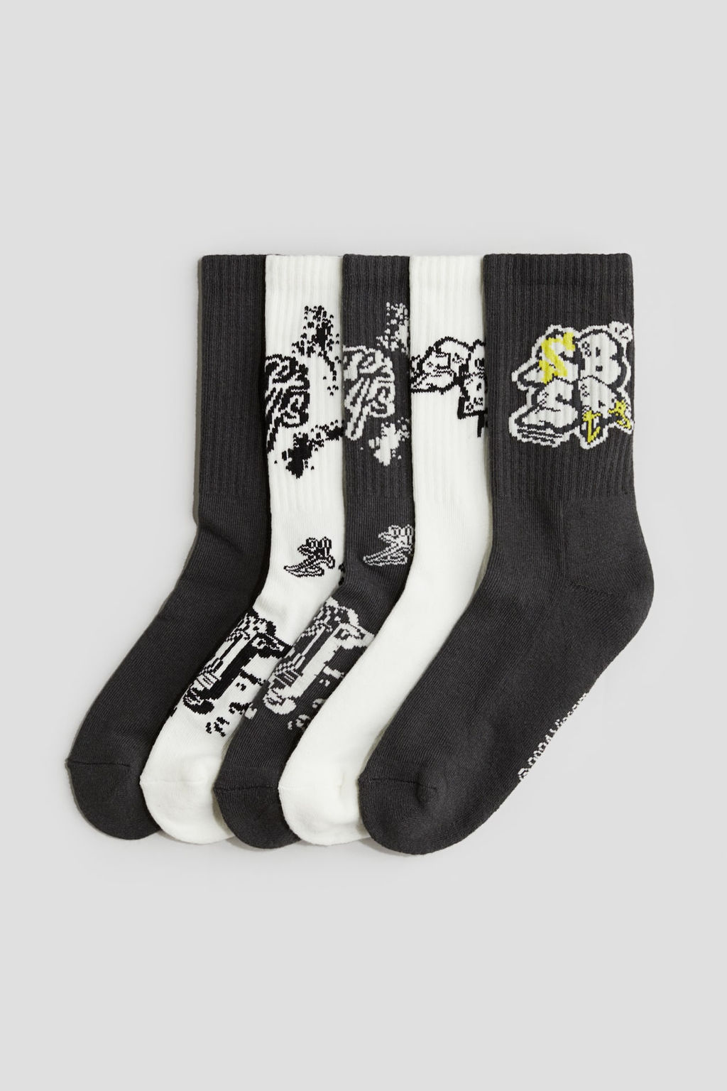Pack de 5 calcetines con motivo intarsia