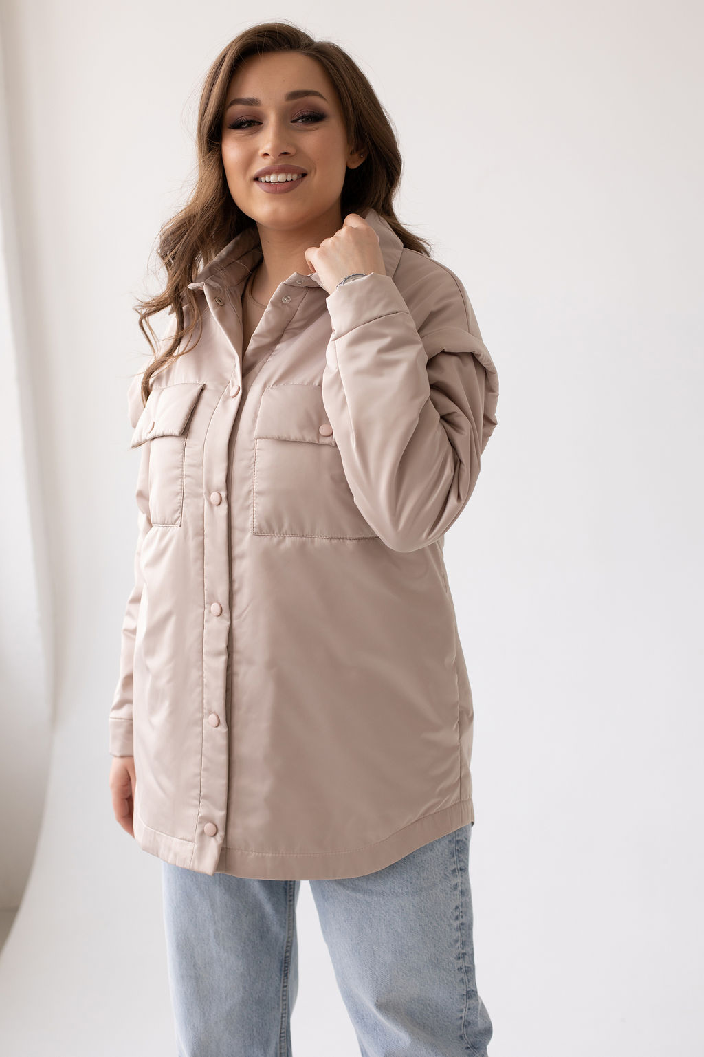 Куртка женская демисезонная 23983 (бежевый) - Kankan фото 11