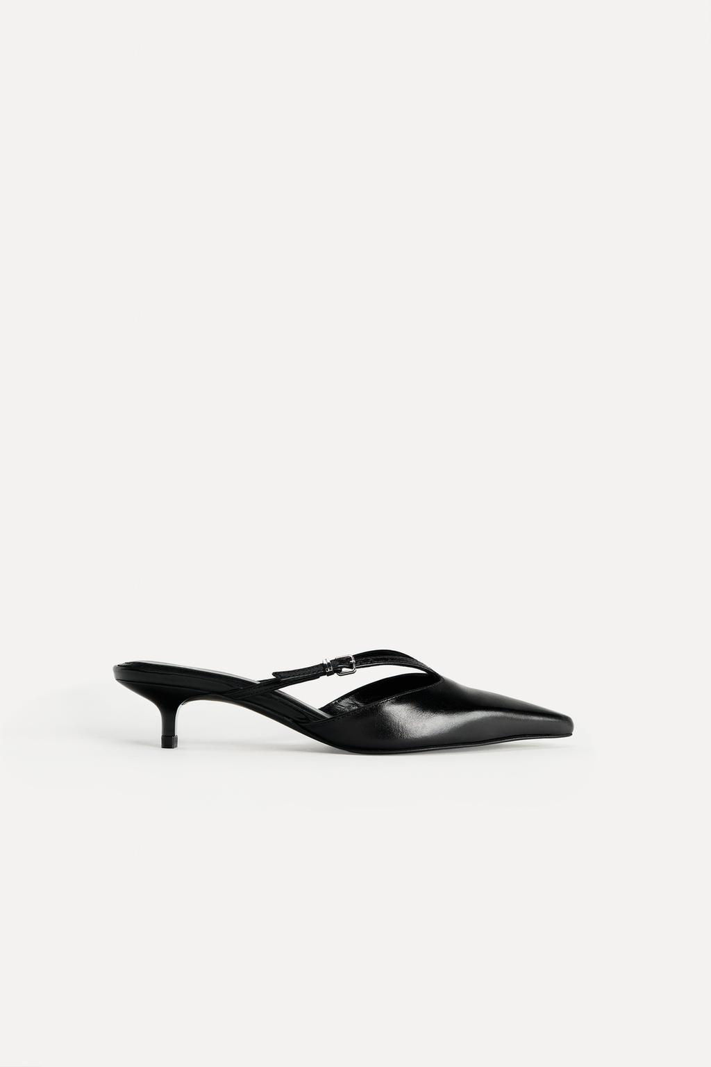 LEATHER HIGH-HEEL MULES 50TH ANNIVERSARY - Zara фото 3