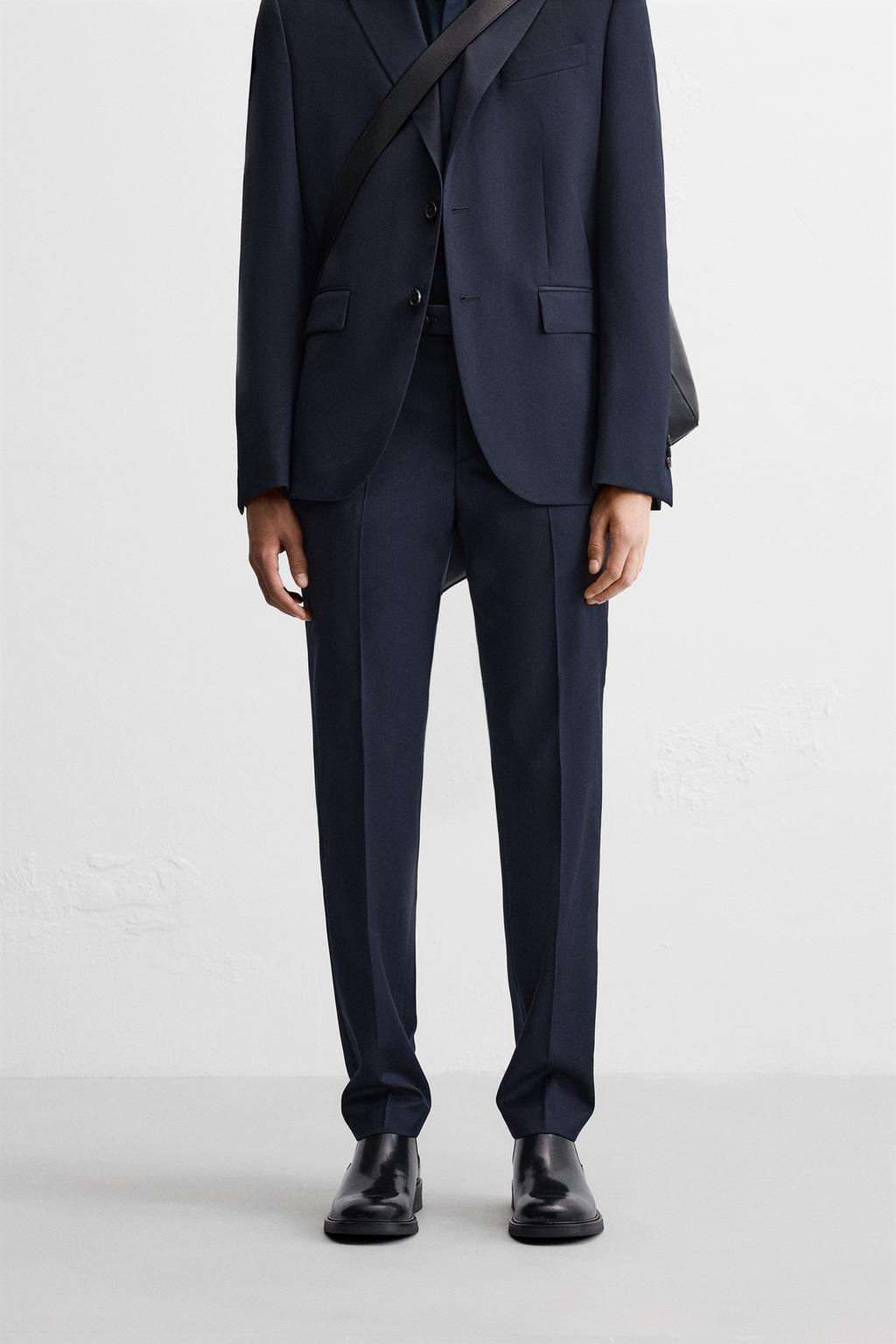 100% WOOL SUIT TROUSERS - Zara фото 10