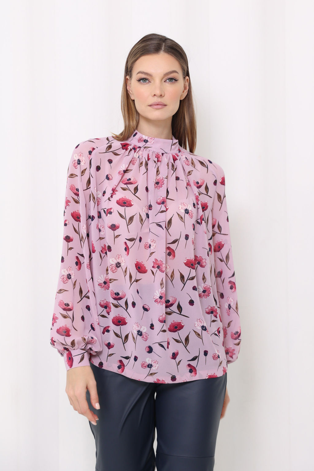 Блузка со сборкой по переду - Looklikecat фото 4