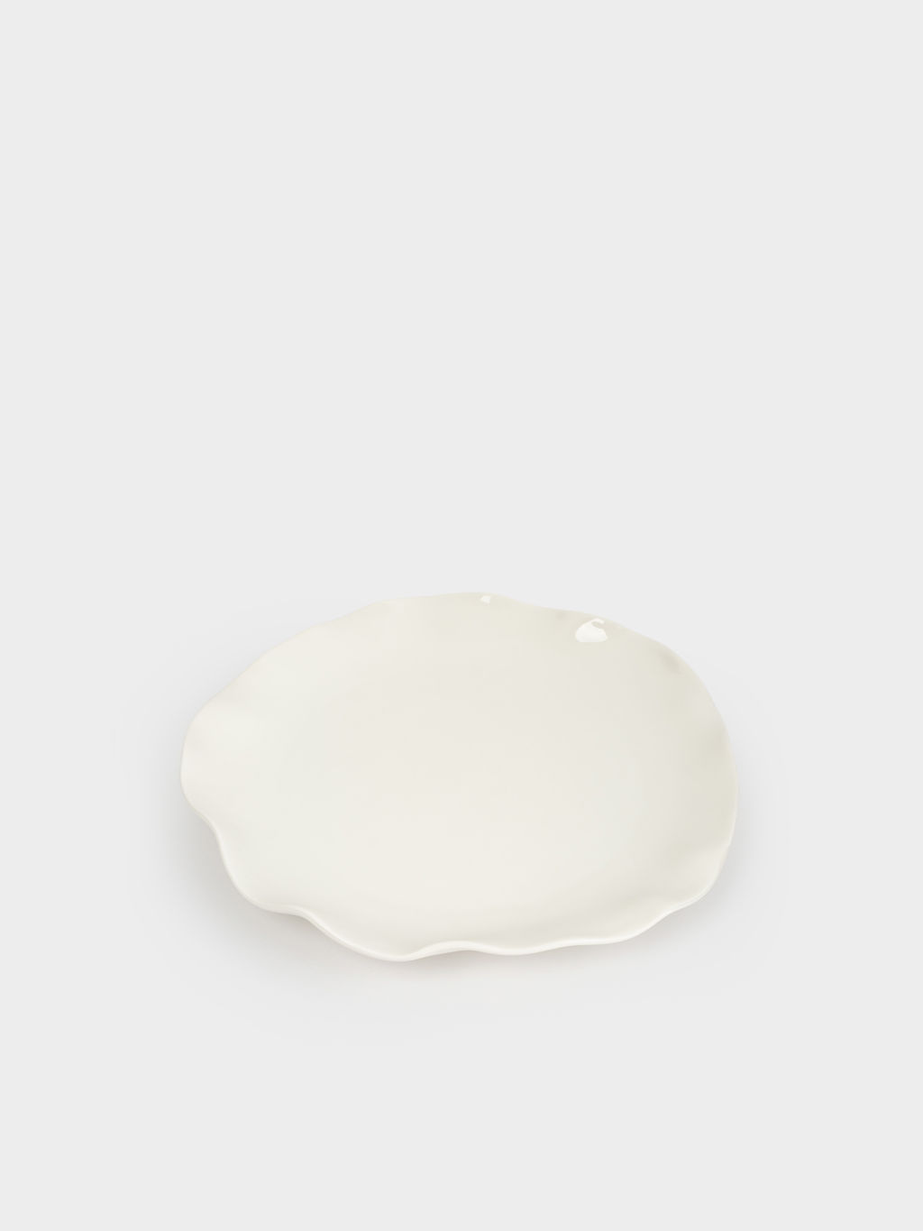 Тарелка обеденная, 26 см, фарфор P, белая, Волнистый край, White ocean - Anna lafarg фото 5