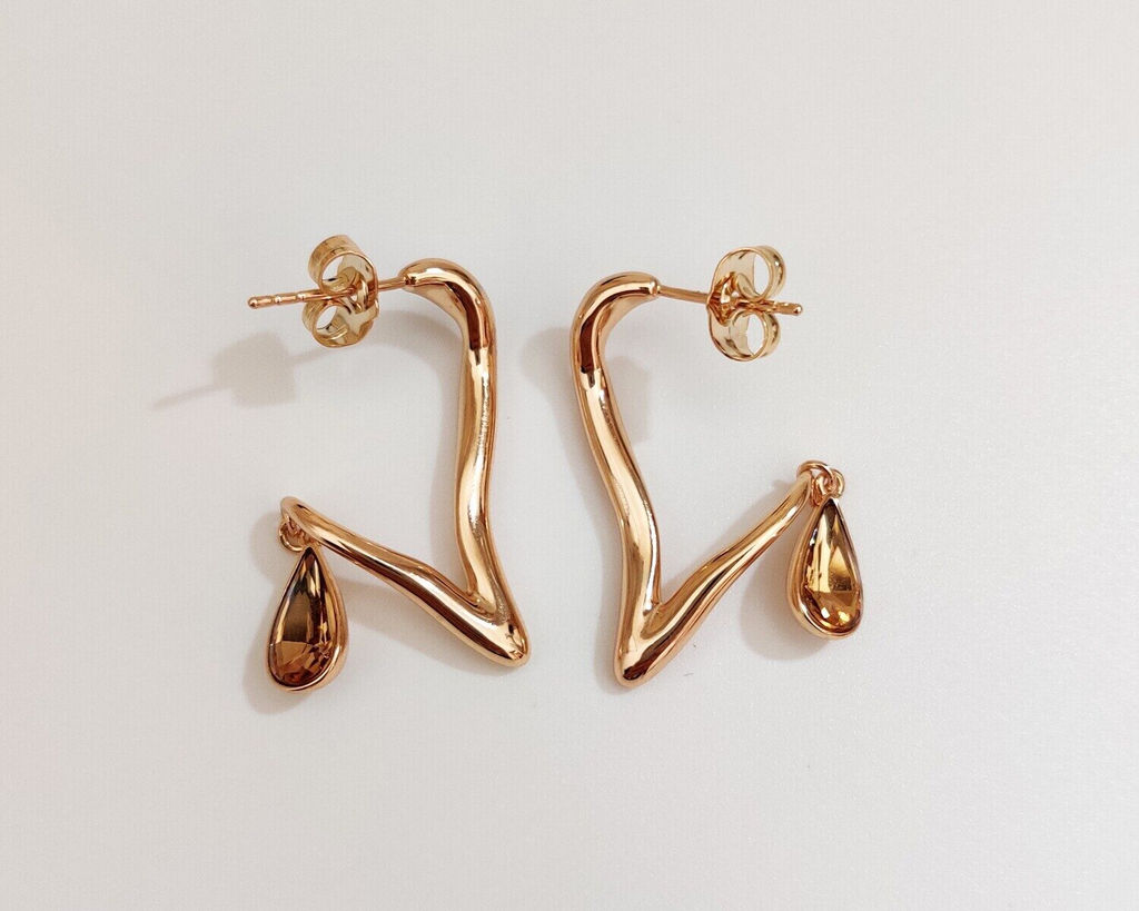 Серьги с кристаллами Swarovski