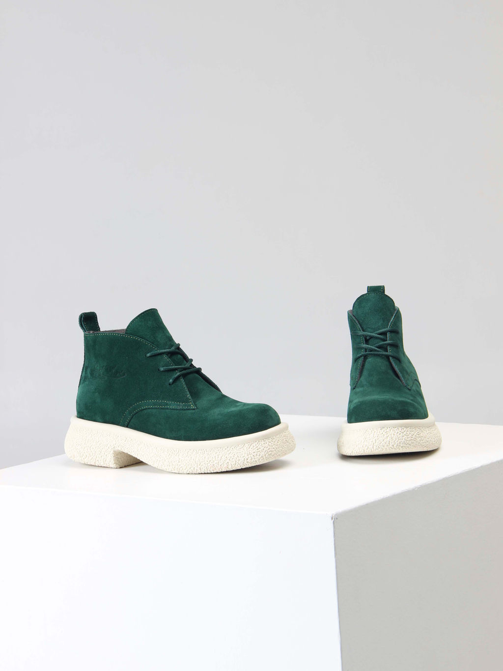 Ботинки EDART 308.агата w. зеленый замша/байка - Ed'art фото 8
