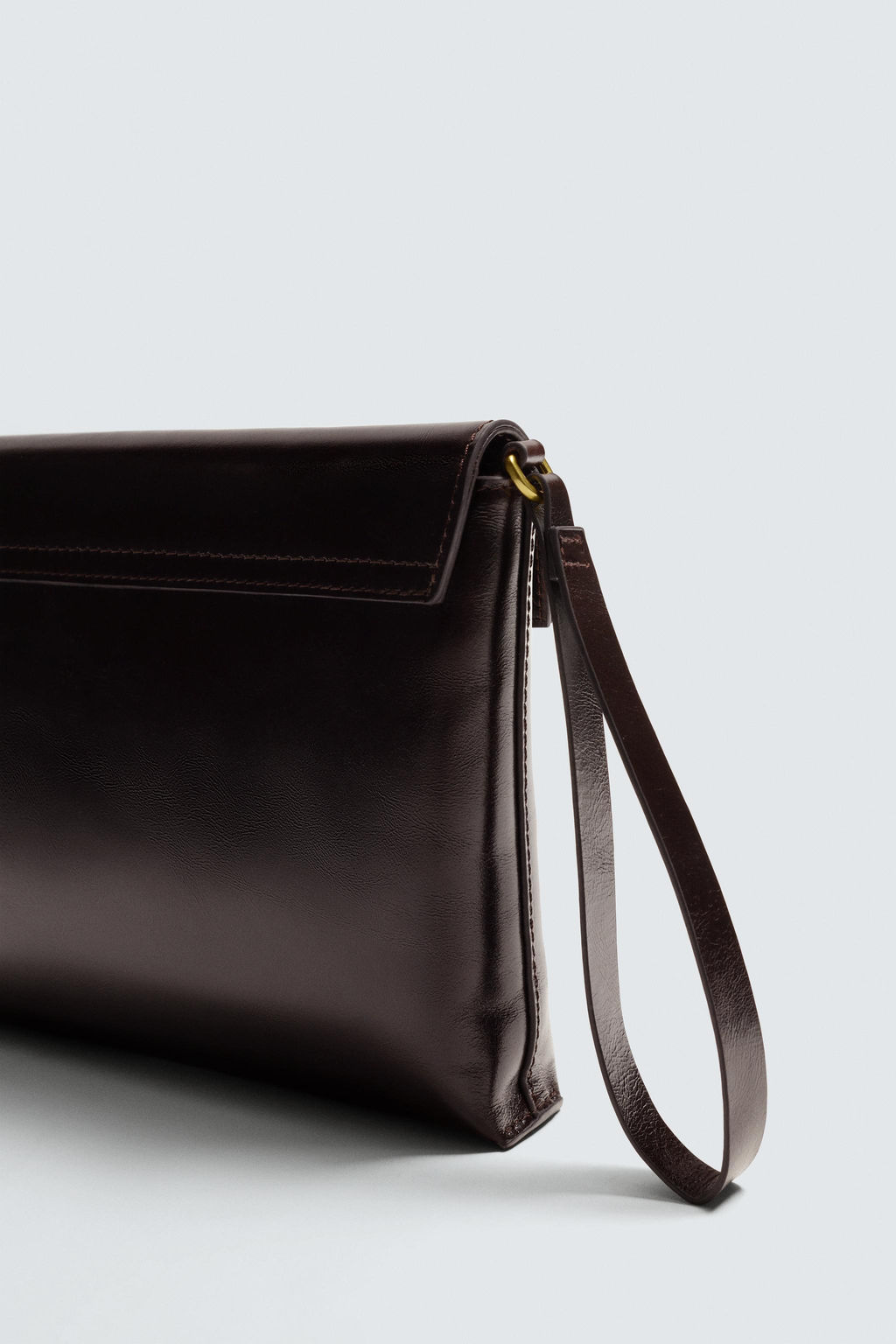 LIMITED EDITION LEATHER CLUTCH BAG - Zara фото 11