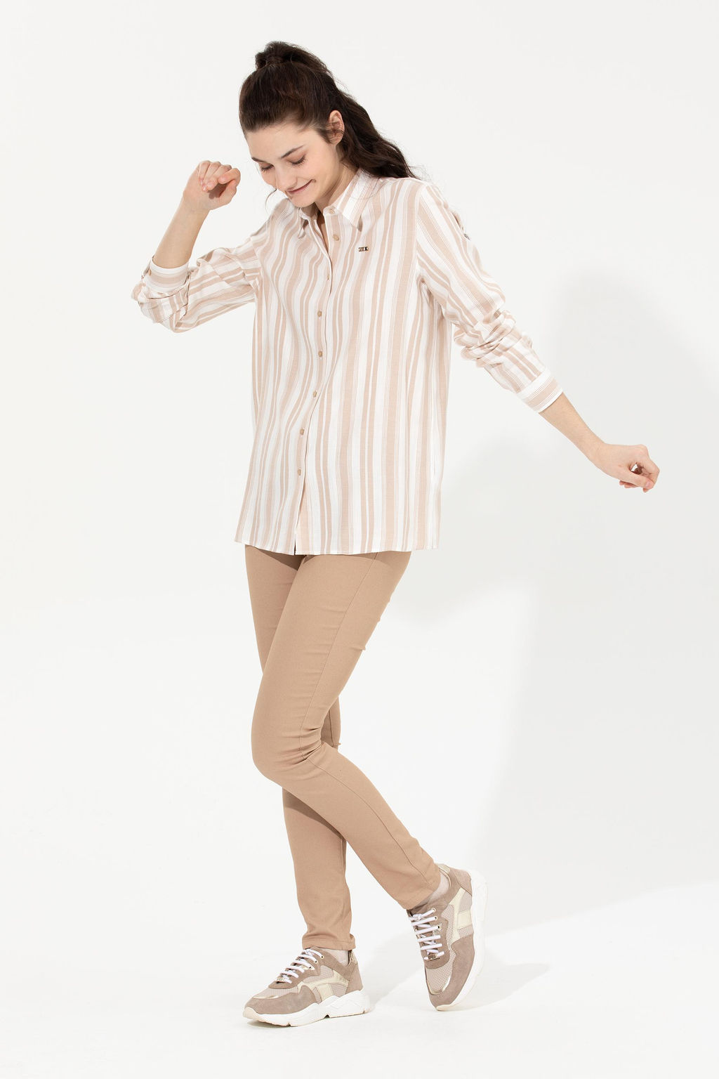 U. S. Polo Assn Женские брюки светло-коричневого цвета - U.s. polo assn фото 3