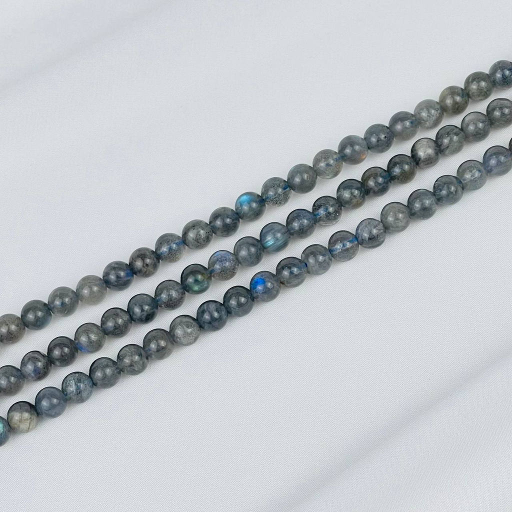 Бусины для украшений из Лабрадора (60 бусин) 40 см