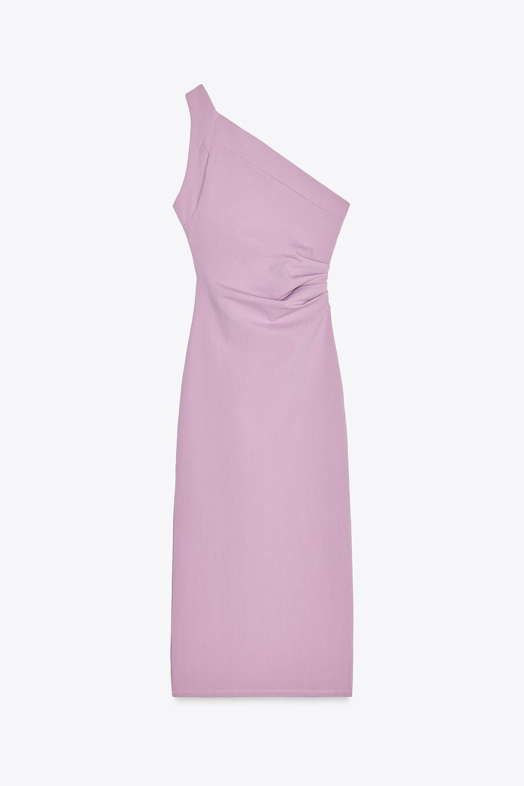ASYMMETRIC MIDI DRESS - Zara фото 18