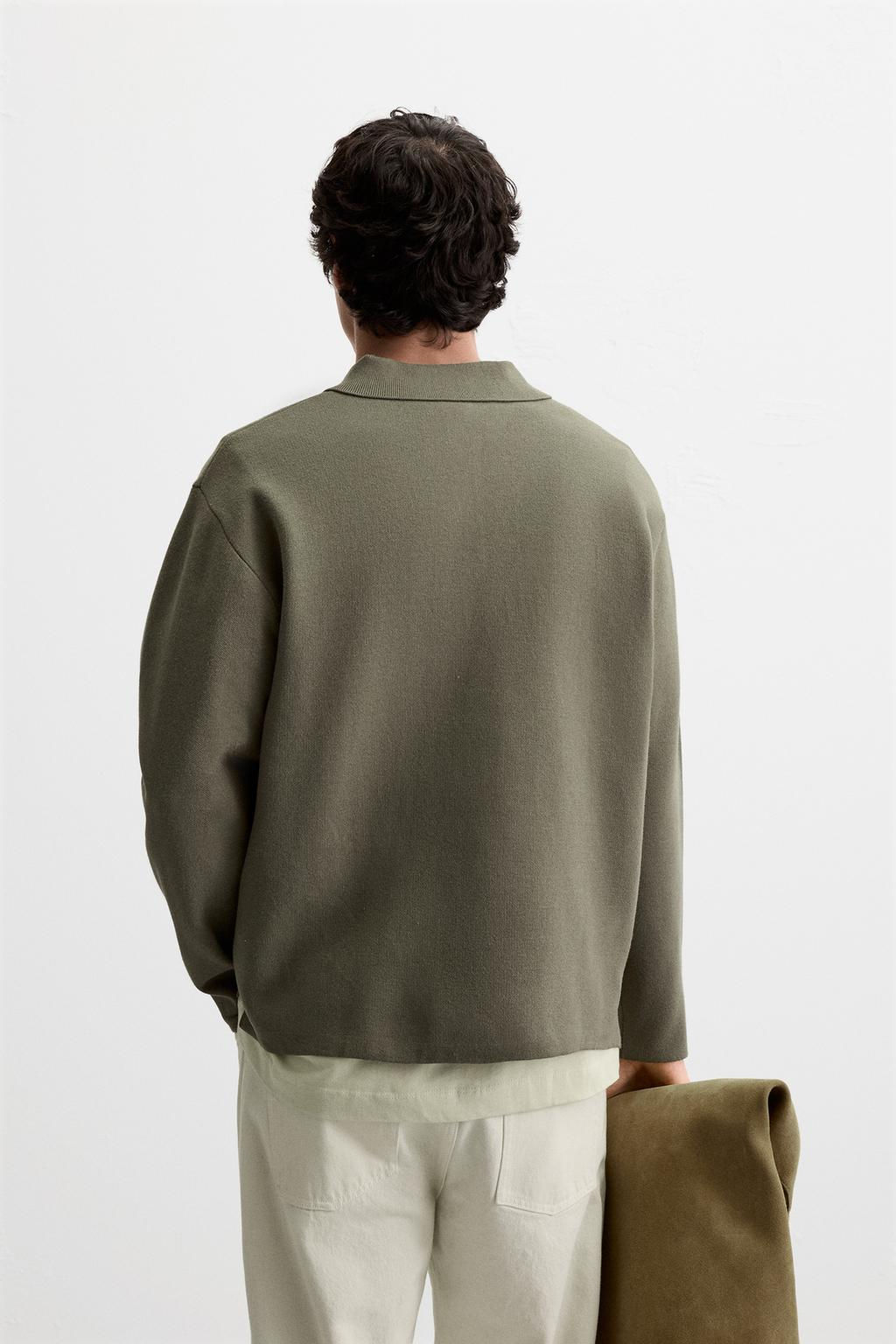 VISCOSE BLEND KNIT POLO SHIRT - Zara фото 29