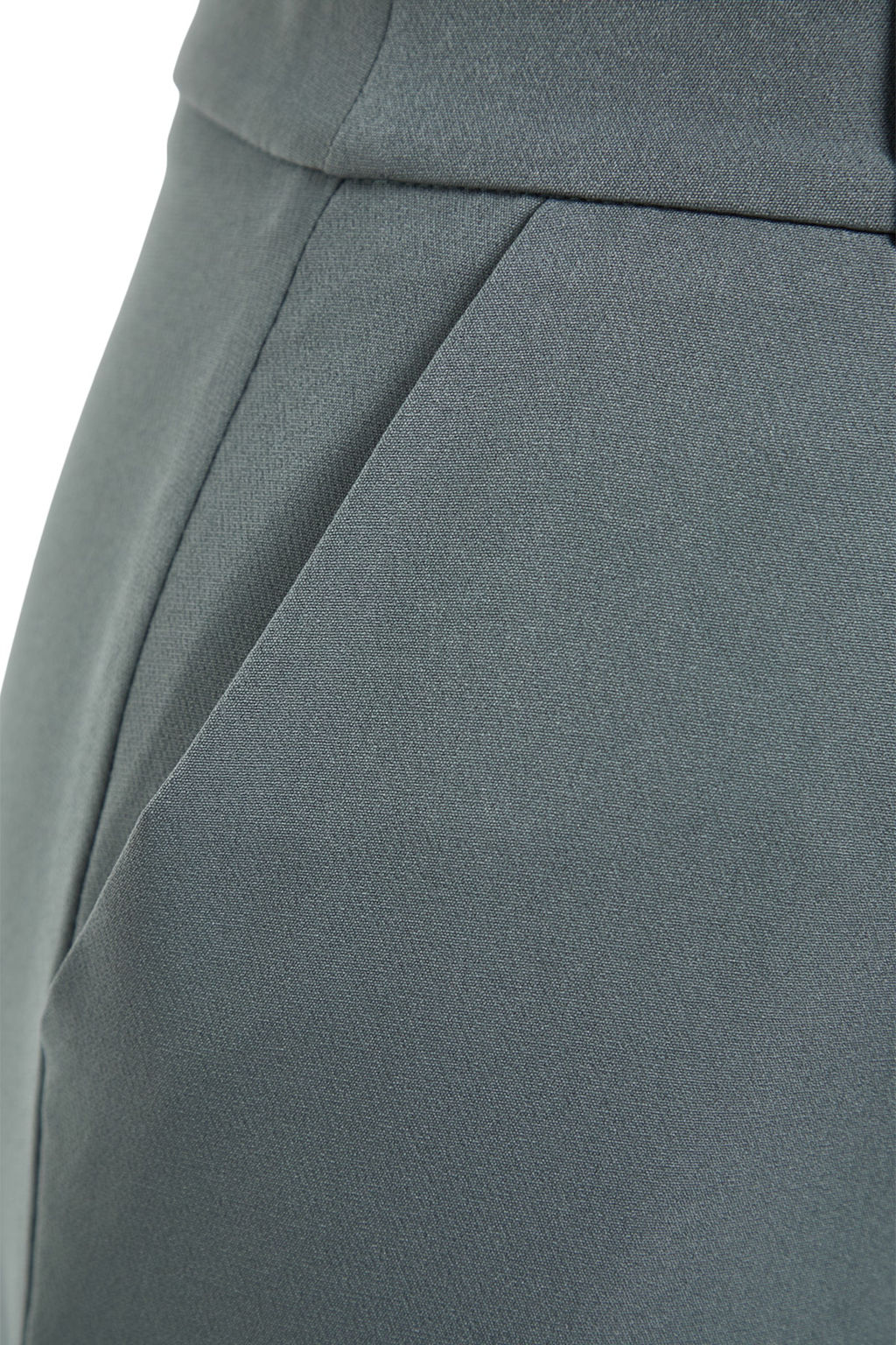 TRENDYOLMLLA Ekru Yksek Bel Wide Leg/Geni Paa Pilili Dokuma Pantolon TWOAW21PL0076 - Trendyolmilla фото 7