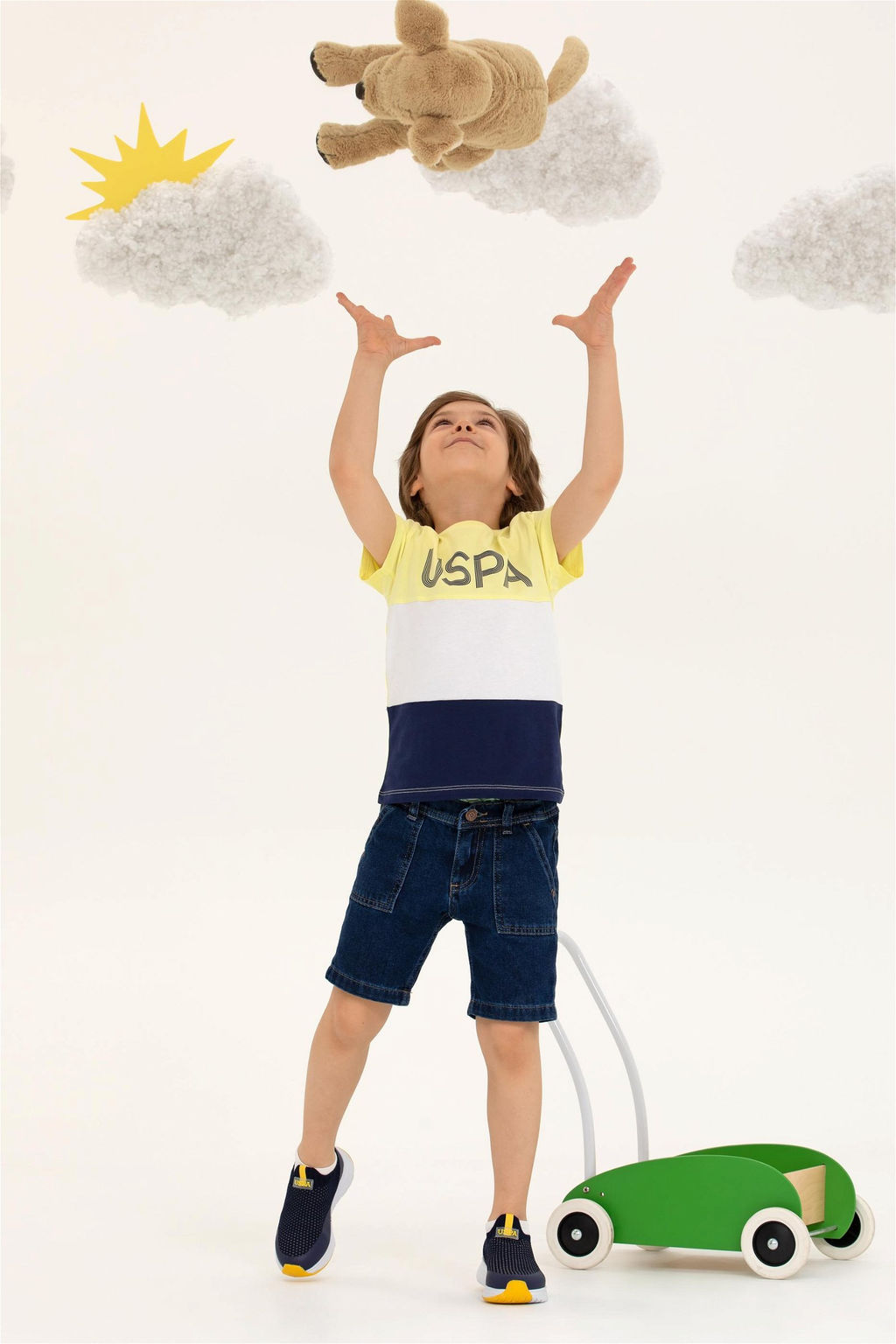 U. S. Polo Assn Детская светло-желтая футболка с круглым вырезом - U.s. polo assn фото 7