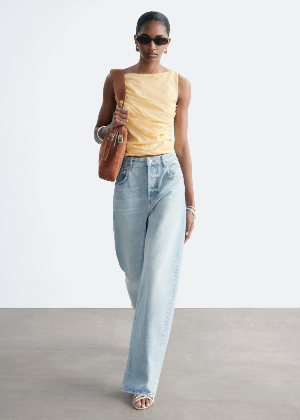 Top texturizado con cuello barco - H&m фото 3