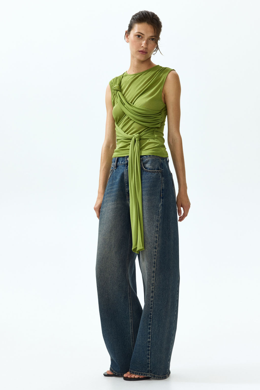 Top con paneles drapeados - H&m фото 6