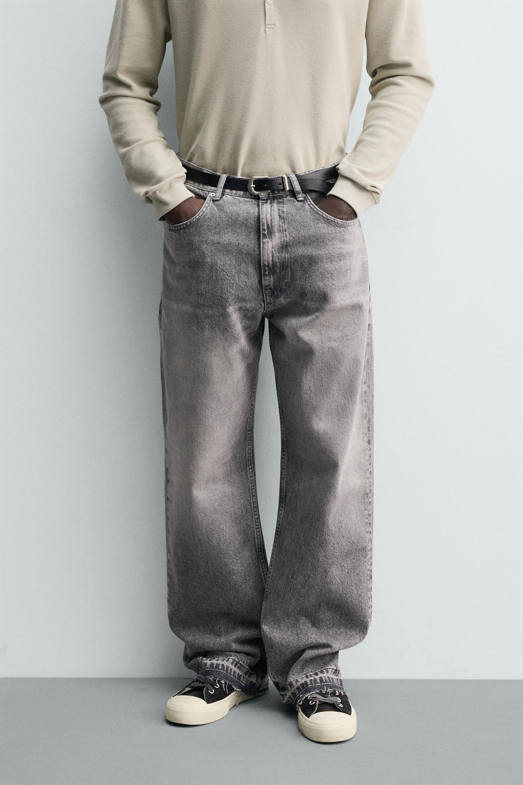 JEANS LOOSE FIT / Gris - Zara фото 2