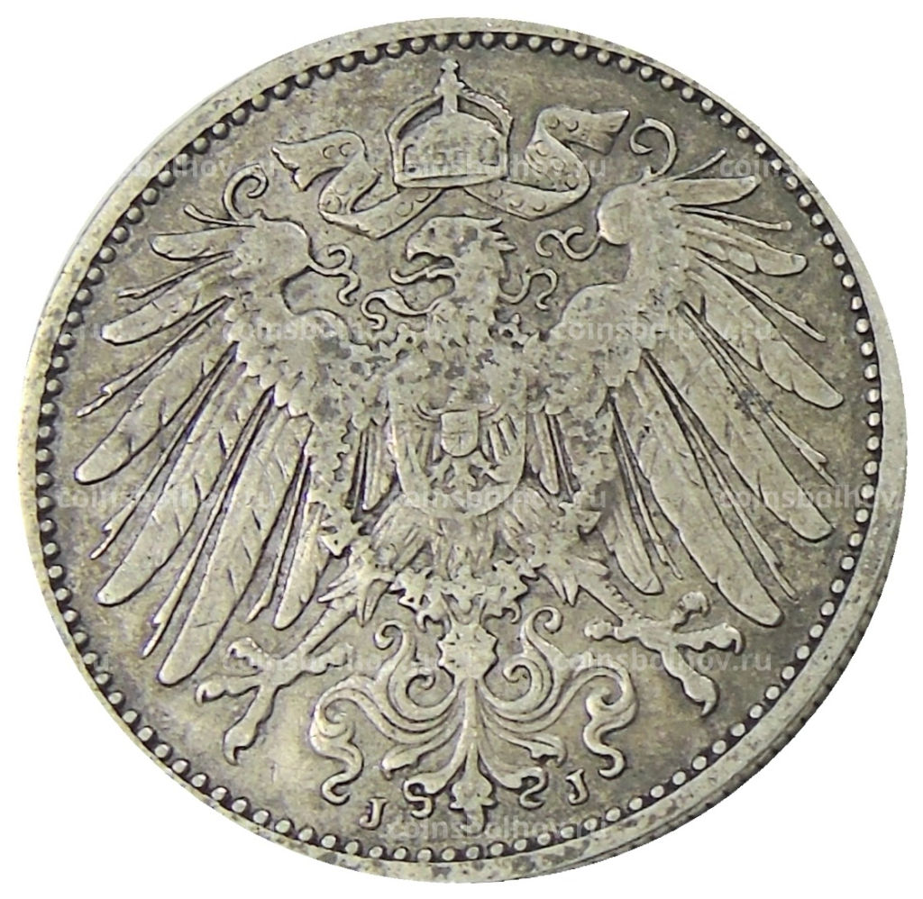 1 марка 1907 года J Германия