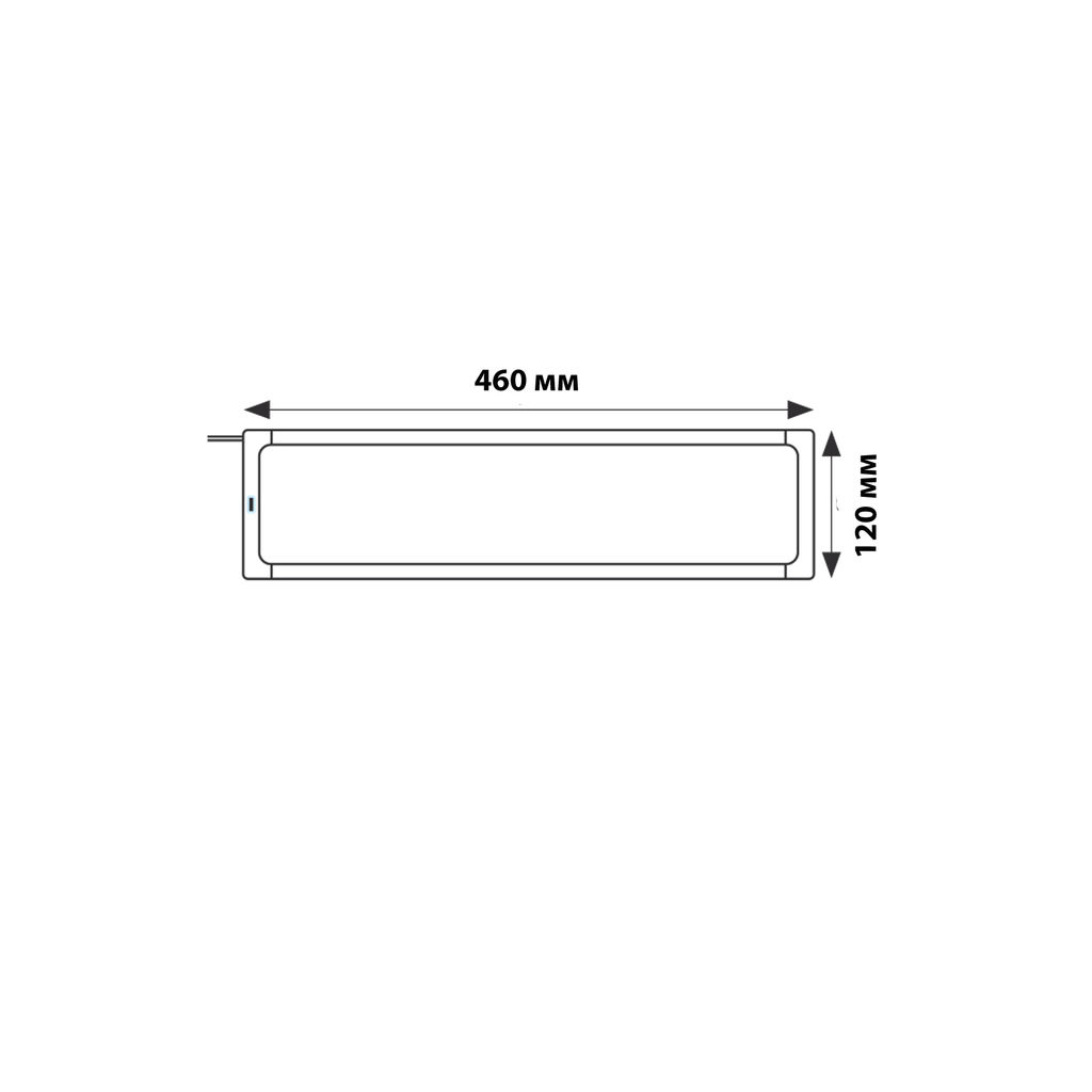 ULI-F42-7,5W/RGB/RC/DIM SENSOR IP20 SILVER Панель линейная светодиодная ультратонкая, с бесконтактным выключателем, диммер, пульт ду. 460х120х11мм. 260Lm. Серебристый. ТМ Uniel