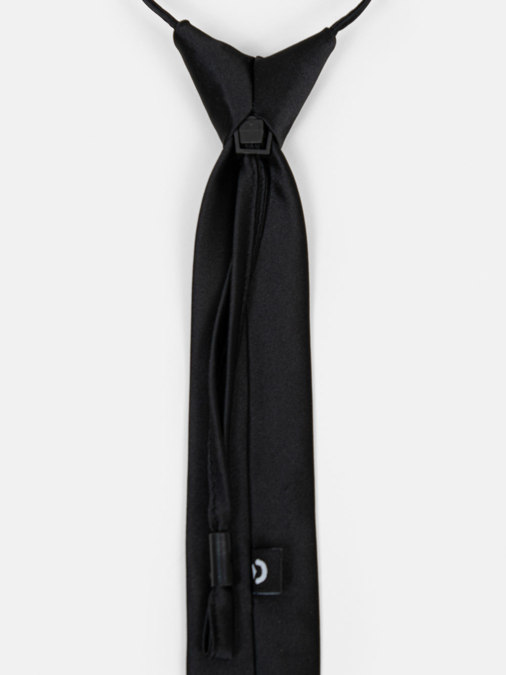 Галстук с фиксатором Черный - Bungly фото 8