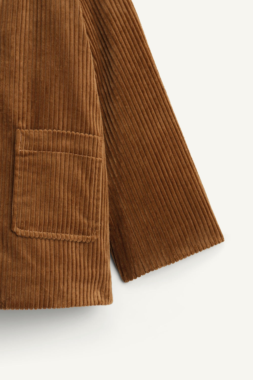 CORDUROY COAT WITH FAUX FUR PETER PAN COLLAR LIMITED EDITION - Zara фото 6