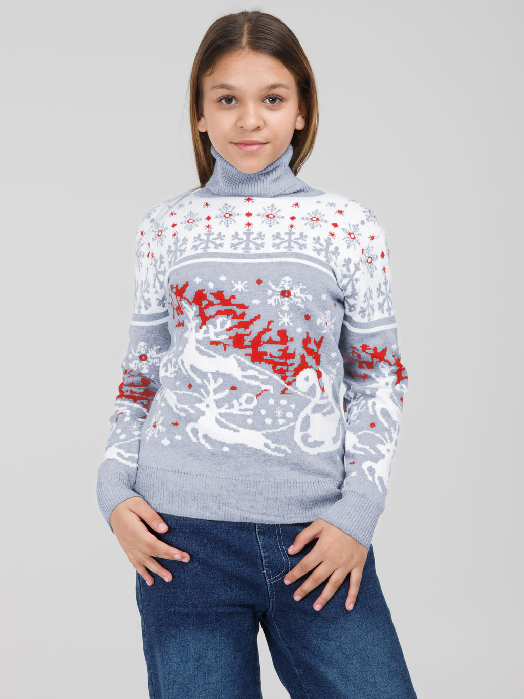 Свитер для девочек - Синий мир фото 14