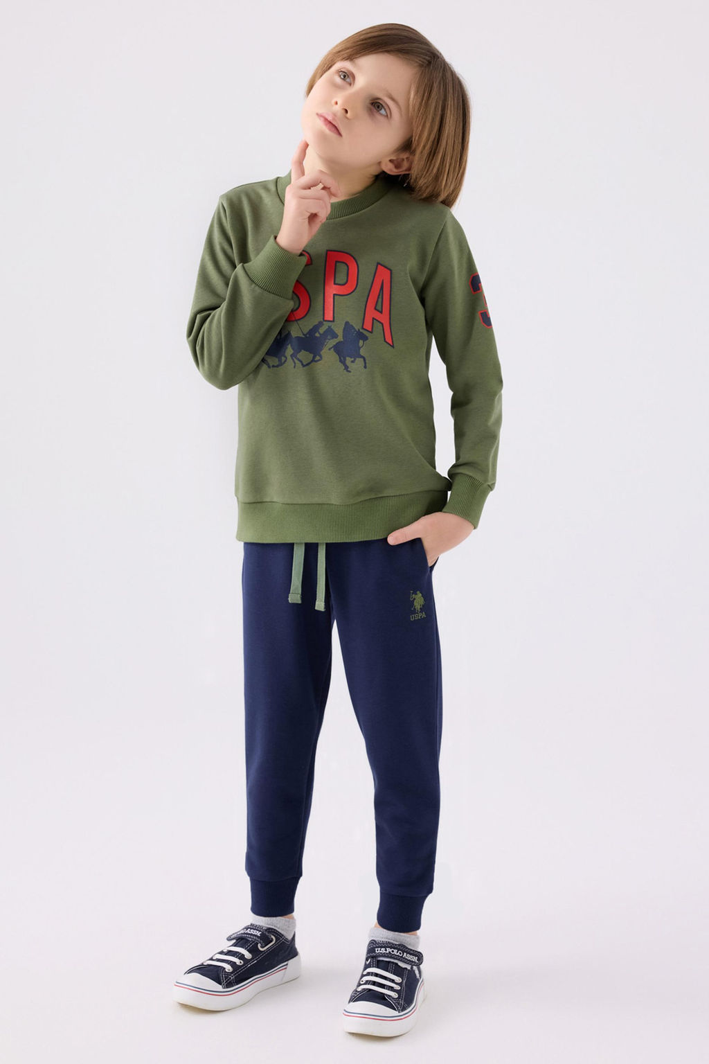 Erkek _ocuk Haki Pijama Tak_m_