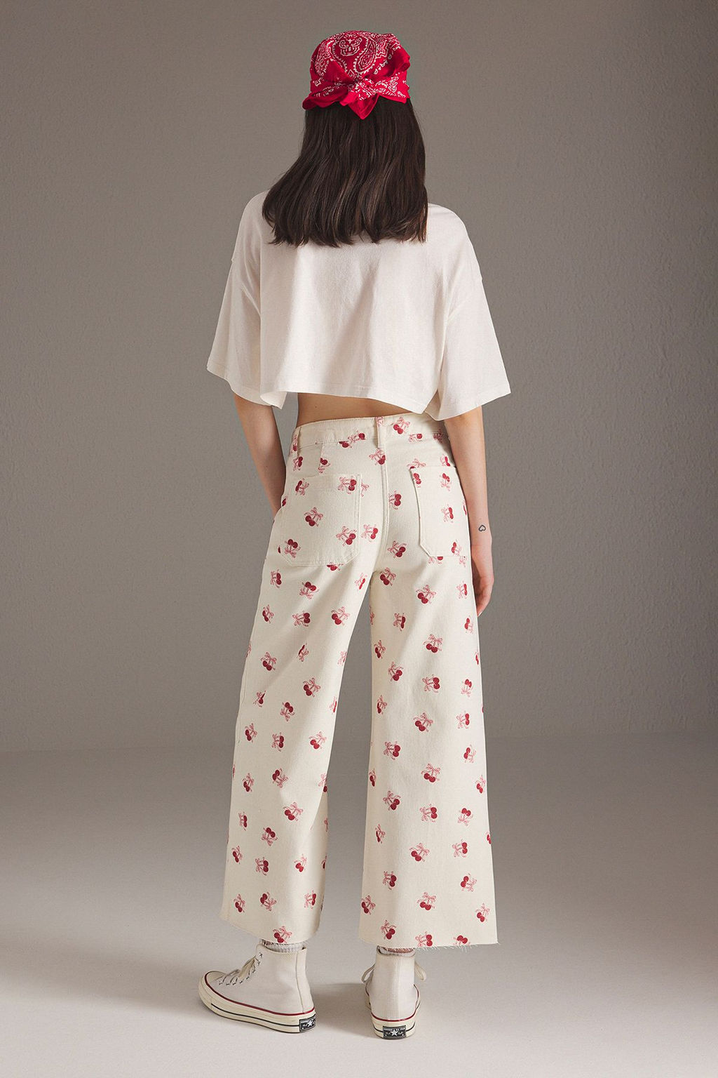 Trendyolmilla Ekru Yuksek Bel Culotte Jeans TWOSS25JE00214 фото 4