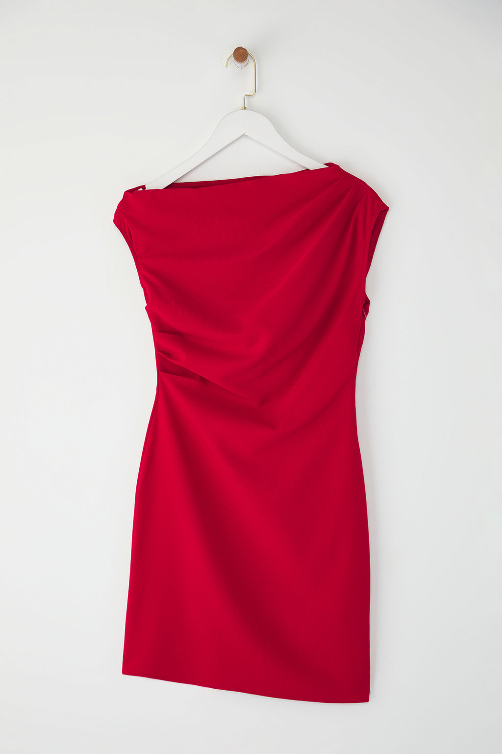 TRENDYOLMILLA K?rm?z? Duz Mini Dokuma Elbise TWOSS25EL00766 фото 15