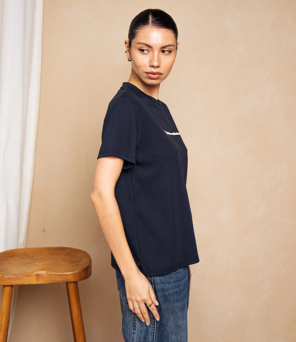 Футболка #КТ2021 (1), тёмно-синий - Dommod фото 2