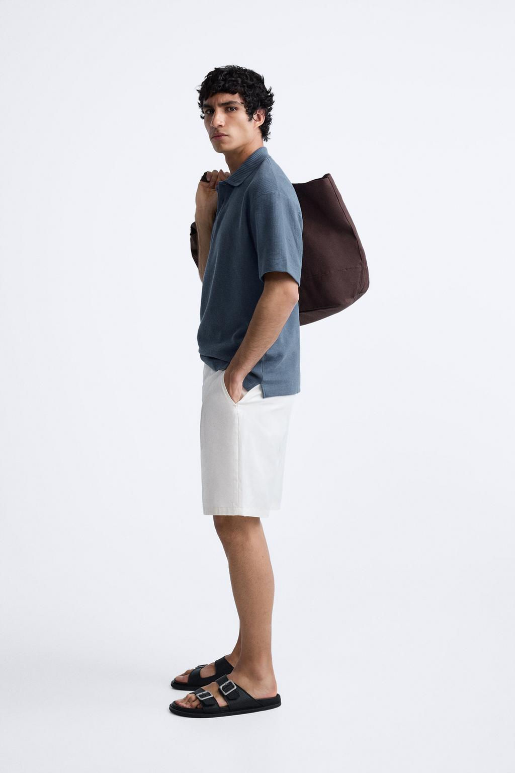 TEXTURED POLO SHIRT - Zara фото 12