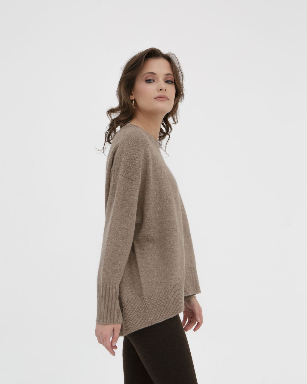 Джемпер женский из кашемира 1121 капучино