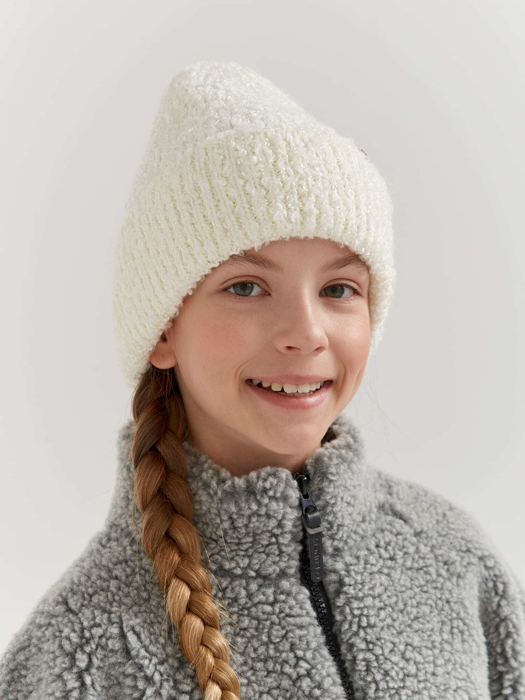 Шапка букле Молоко