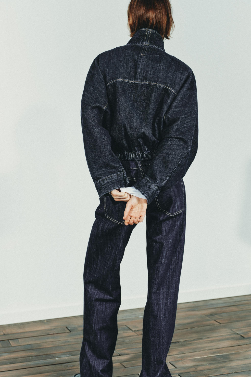 TRF BATWING SLEEVE DENIM JACKET - Zara фото 6