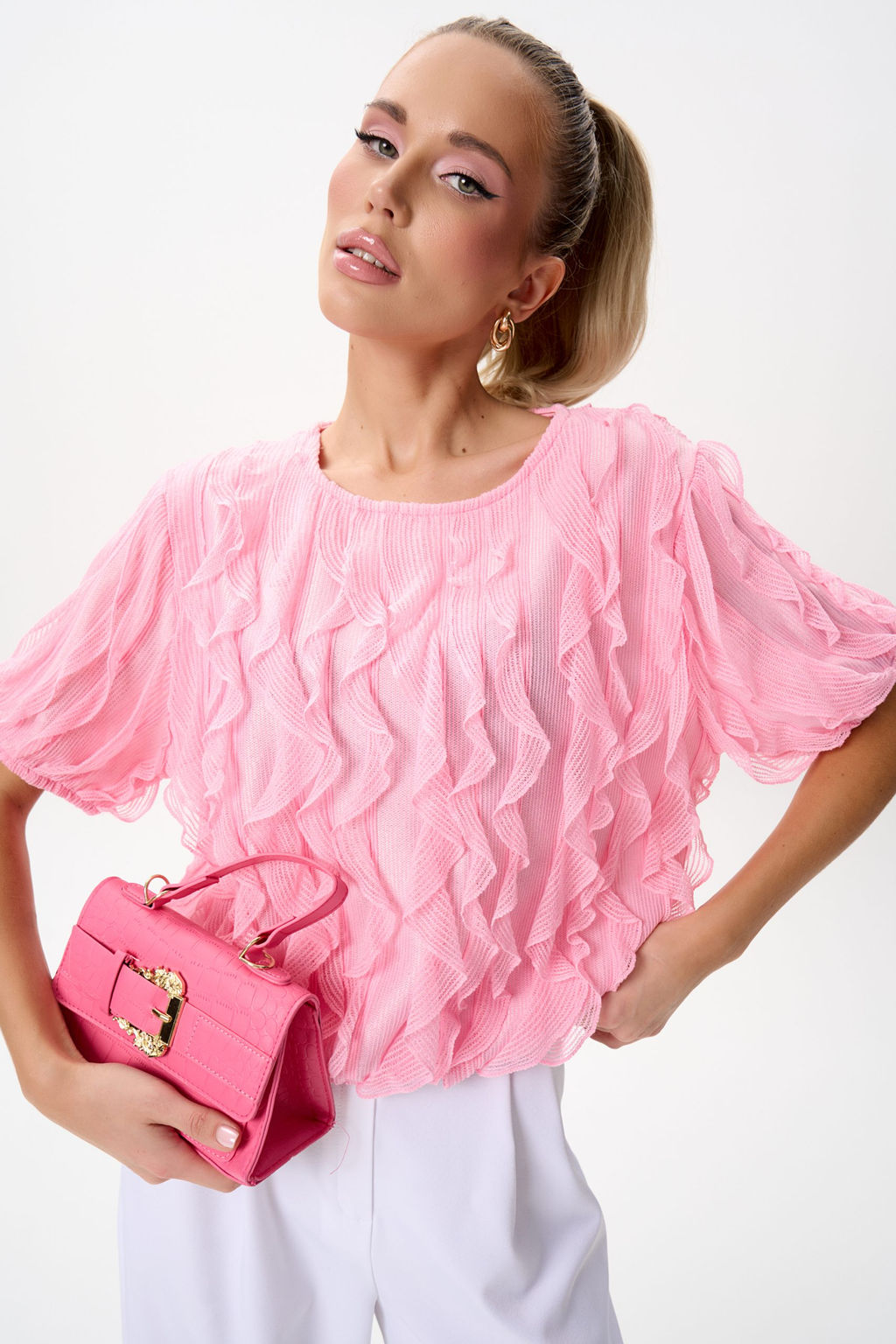 Блузка Лили (розовый) - Эльза фото 6