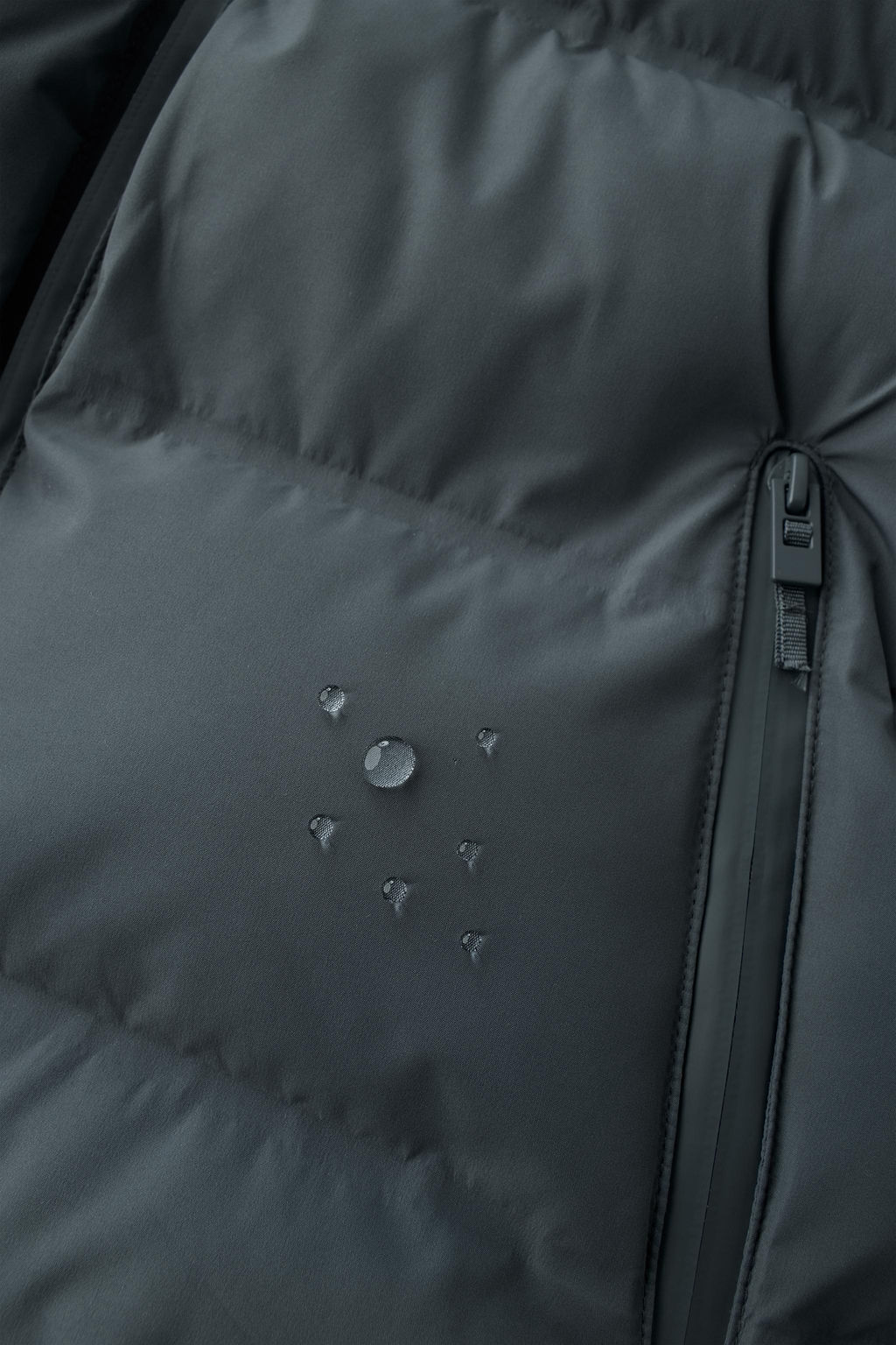 ABRIGO ACOLCHADO ETIQUETA WATER REPELLENT / Gris - Zara фото 9