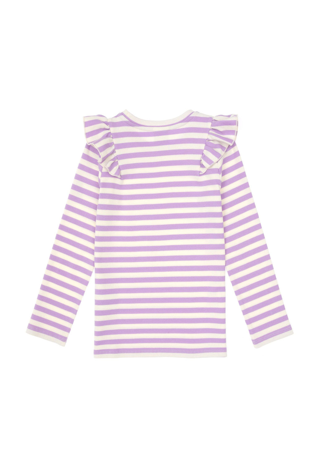K_z _ocuk Lila _izgili Bisiklet Yaka Sweatshirt - U.s. polo assn фото 3