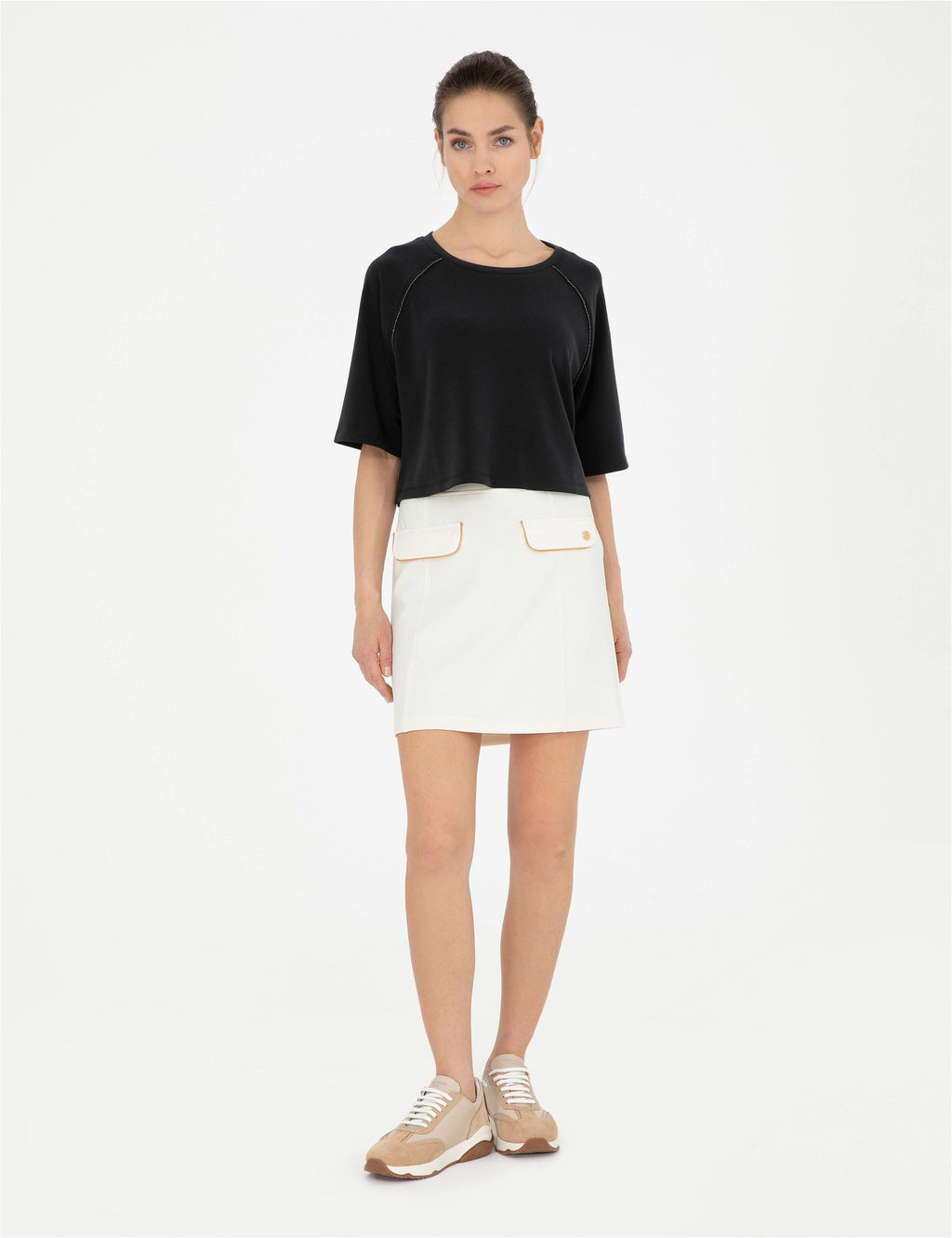 Ekru A Kesim _rme Etek - Pierre cardin фото 3