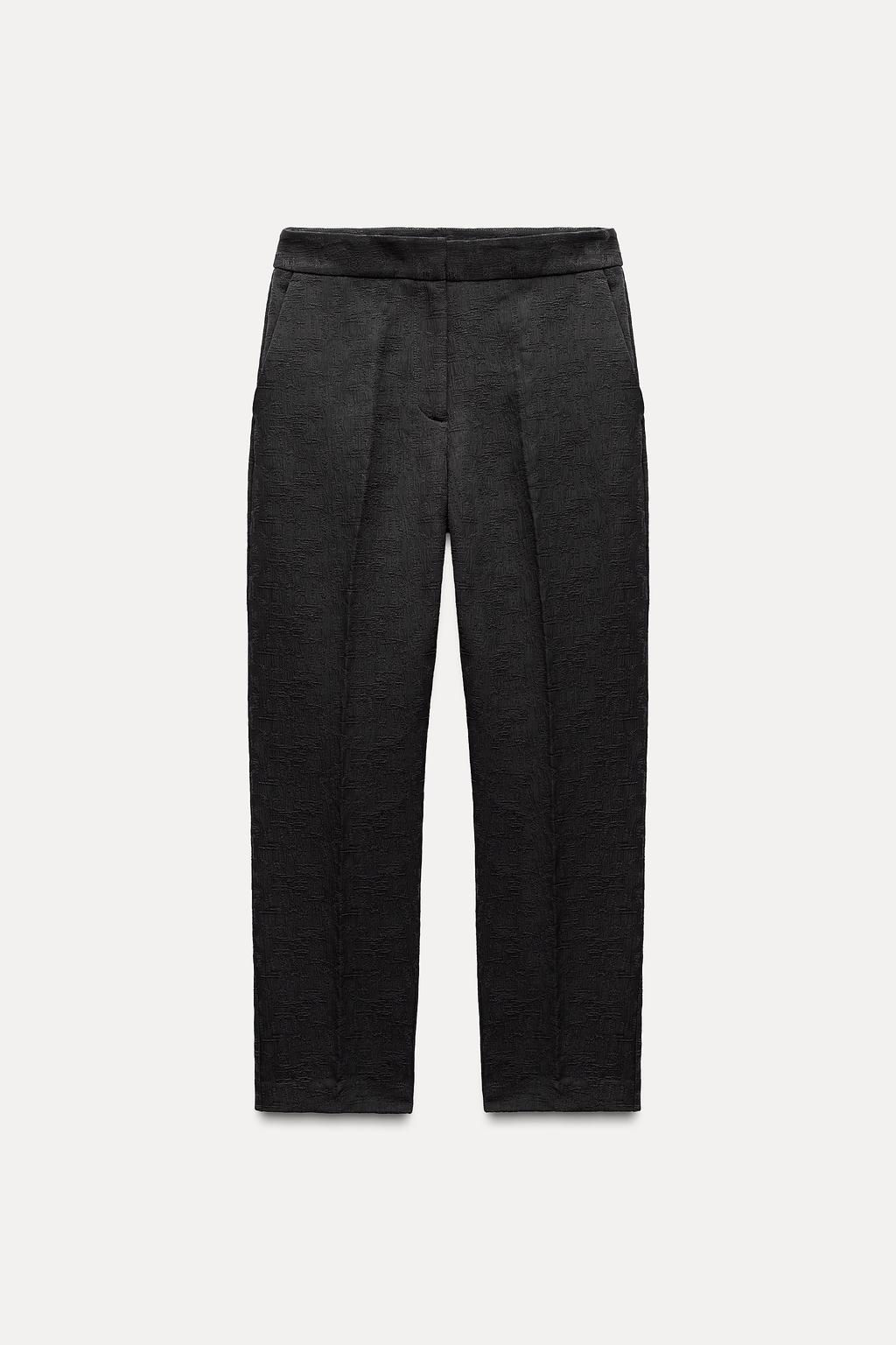 JACQUARD CROPPED TROUSERS - Zara фото 3