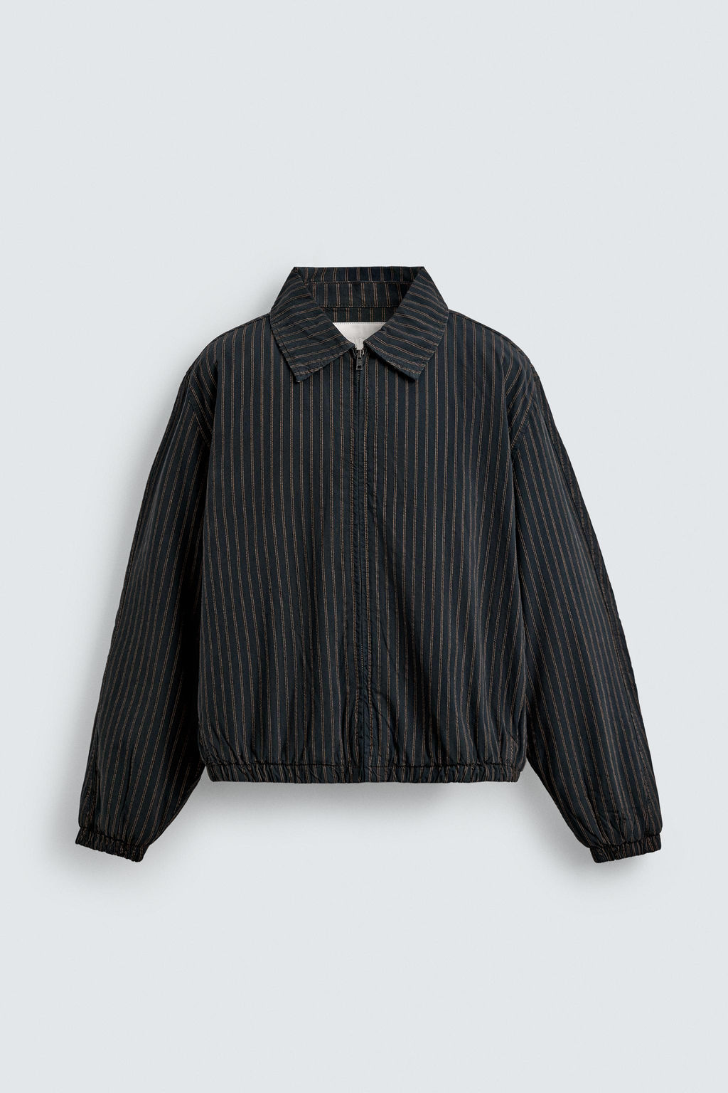 STRIPED CROPPED FIT JACKET - Zara фото 7