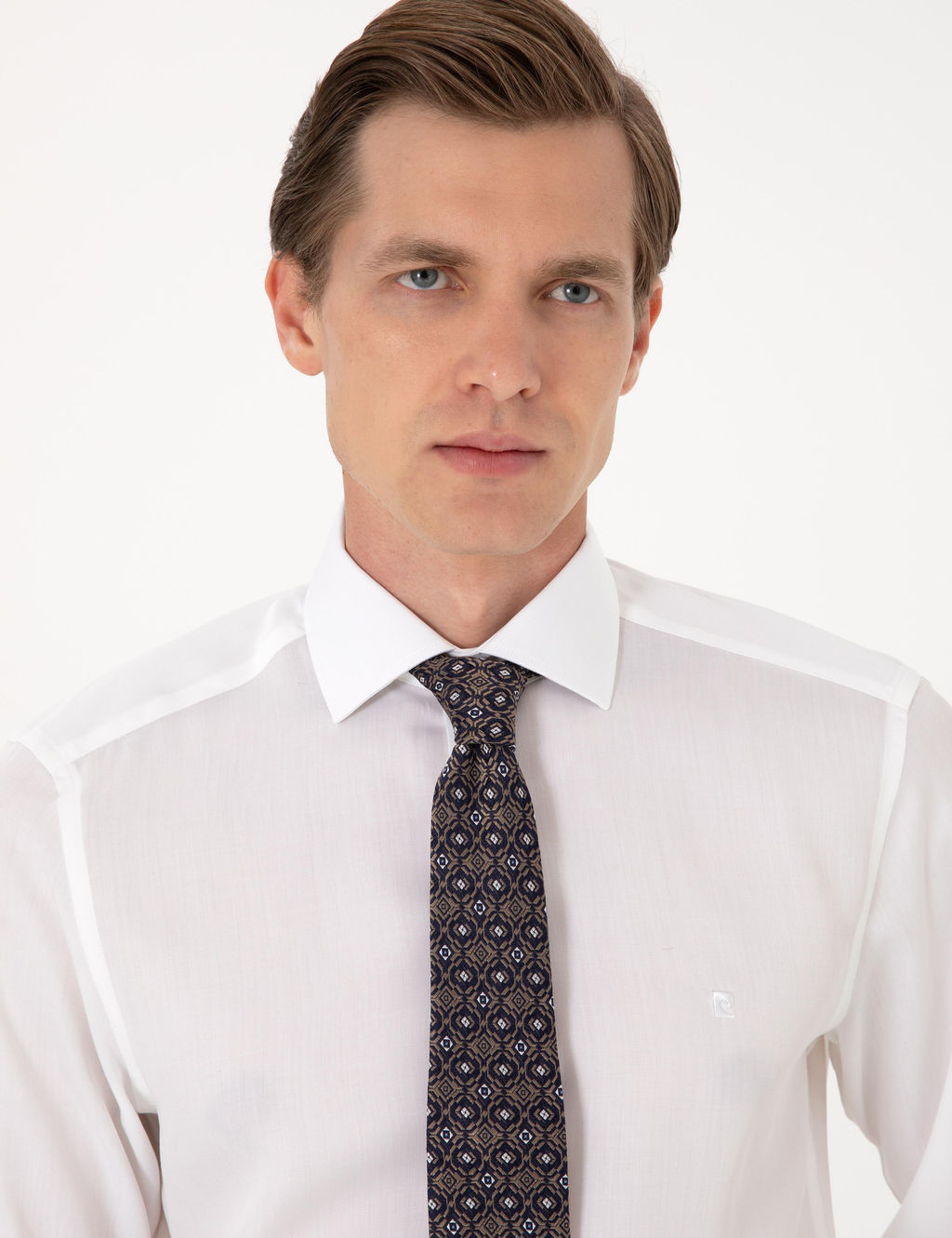 Beyaz Slim Fit Uzun Kollu G_mlek - Pierre cardin фото 2