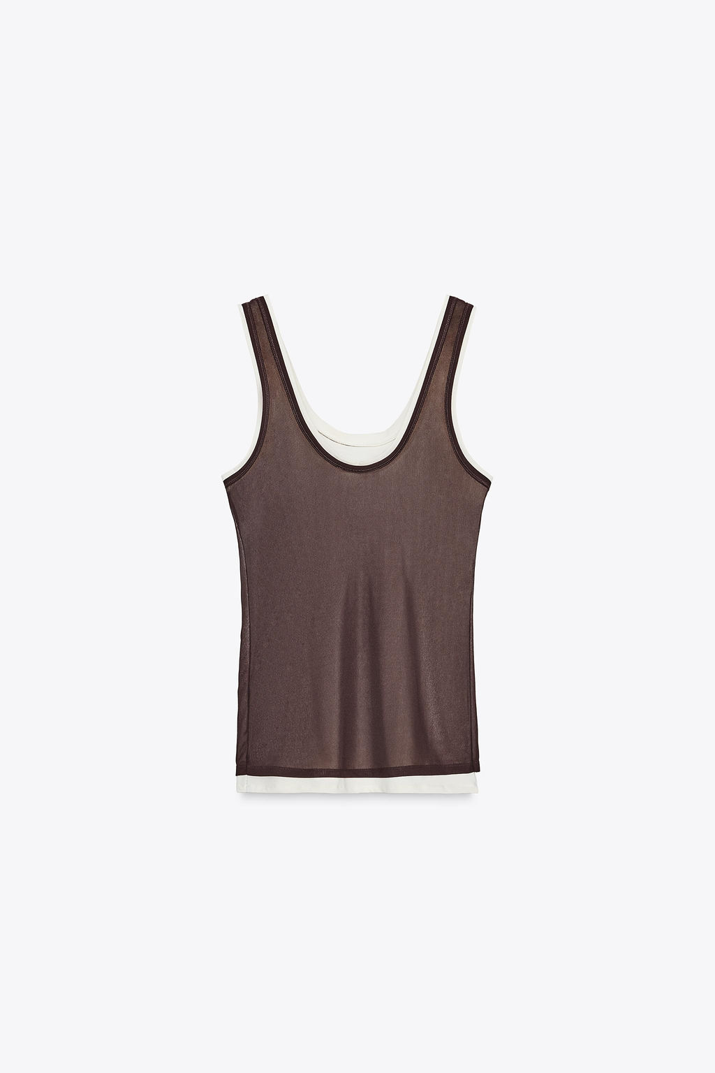 DOUBLE STRAP T-SHIRT - Zara фото 11