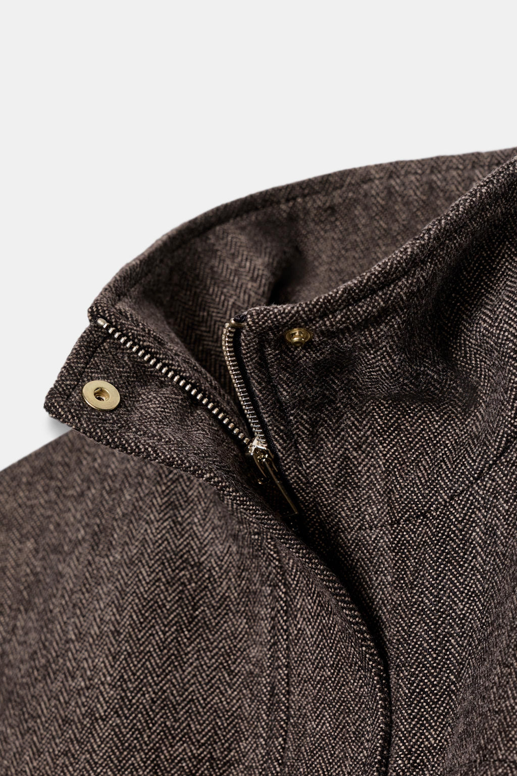 HERRINGBONE BALLOON BOMBER JACKET - Zara фото 12